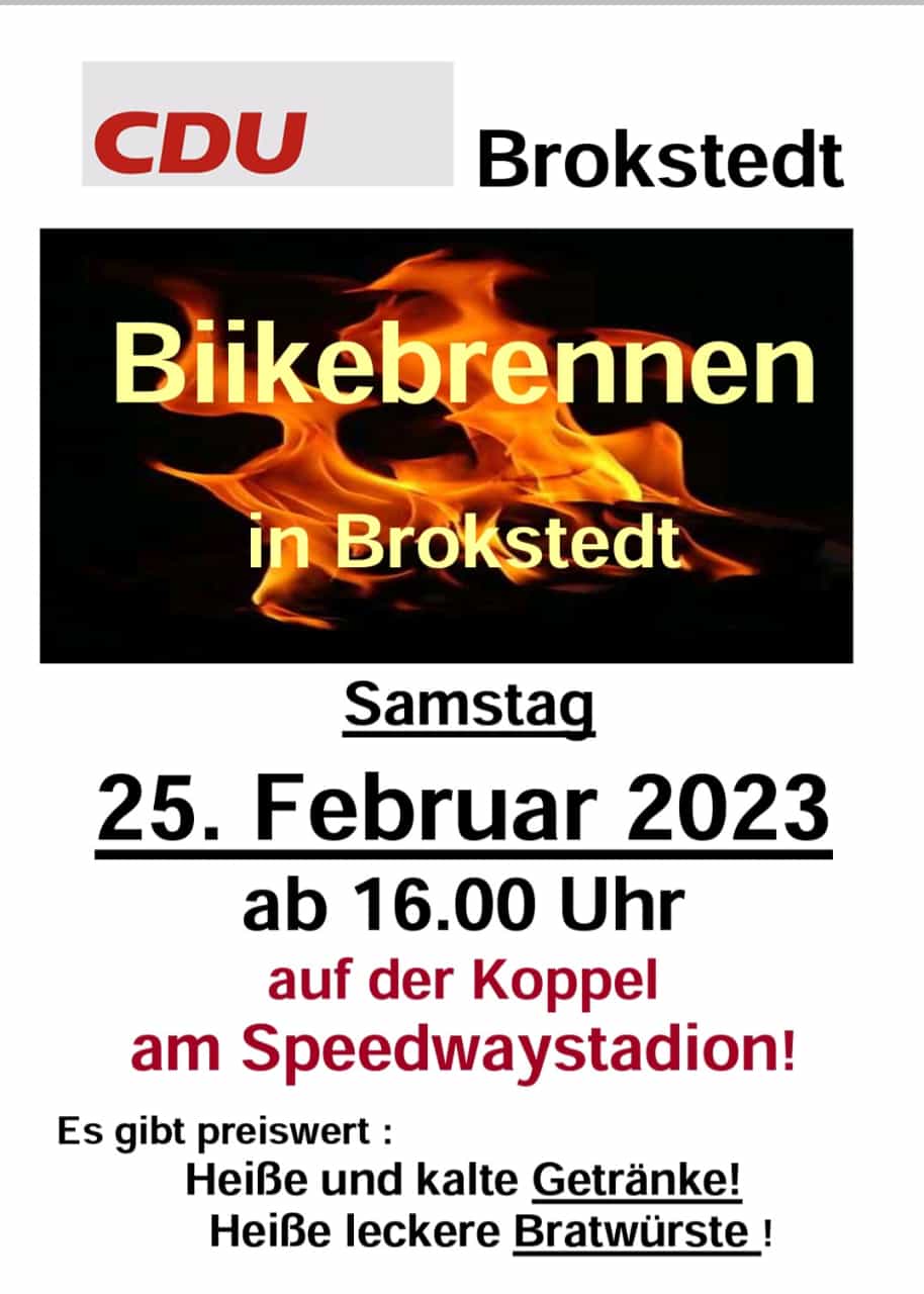 Bikebrennen der CDU