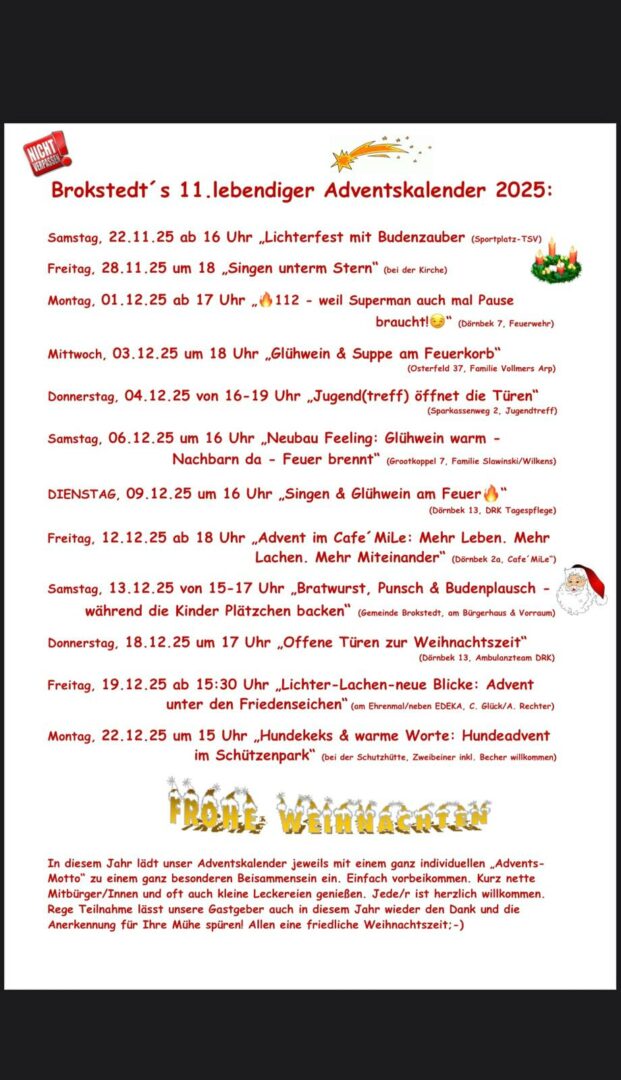 lebendiger Adventskalender´25