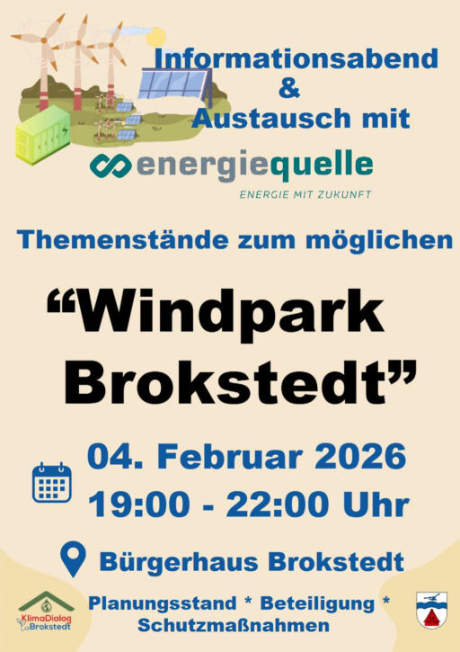 Aushang KlimaDialog Windpark 04.02.26
