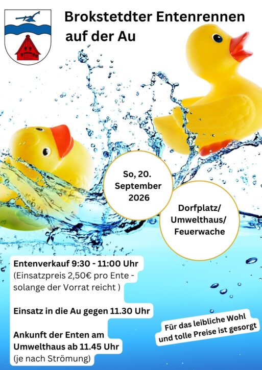 Plakat Entenrennen (210 × 297 mm)