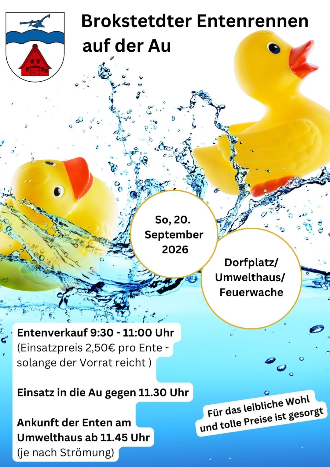 Plakat Entenrennen (210 × 297 mm)